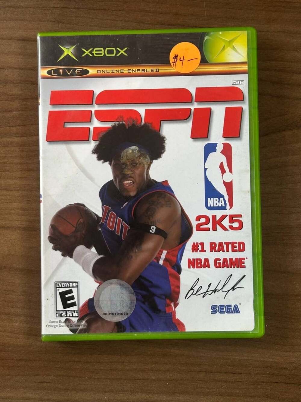 ESPN NBA 2K5 Microsoft Xbox 2004 NTSC Basketball Game Disc & Case No Manual